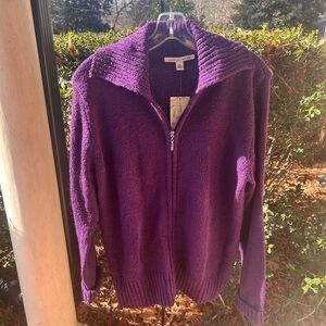 Carolyn Taylor Women's Rich Purple Cardigan